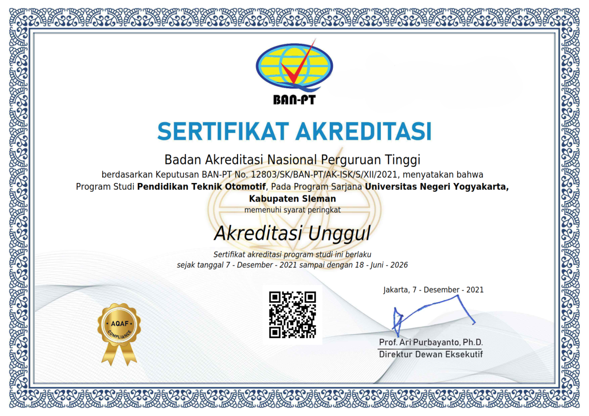 Sertifikat Akreditasi Unggul